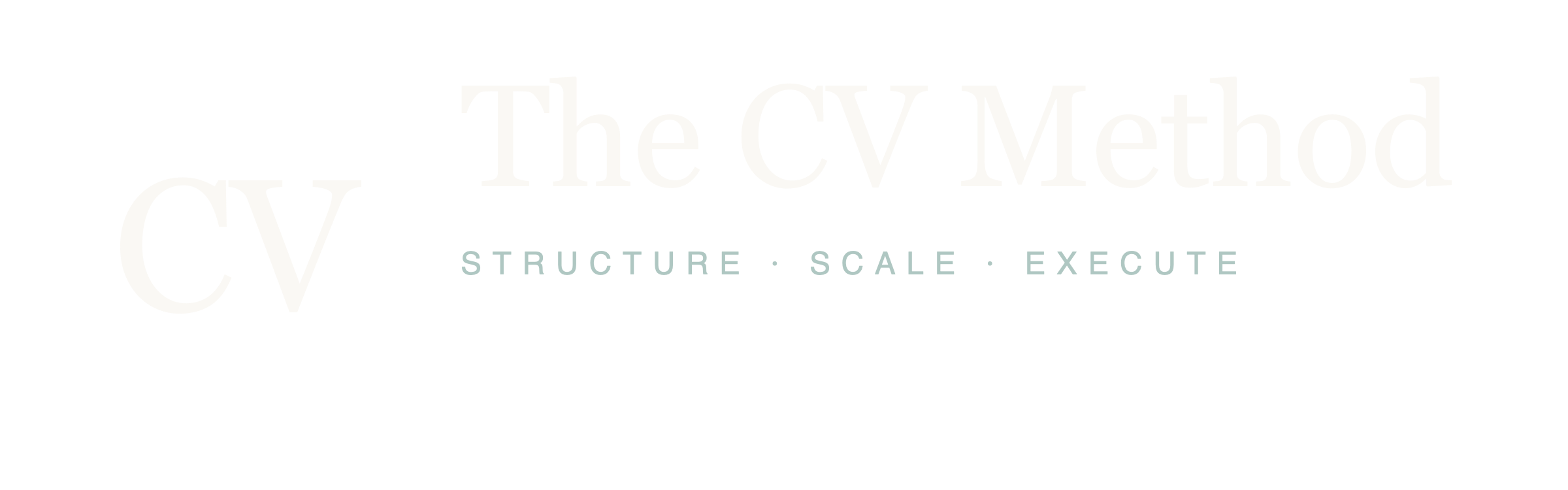 The CV Method